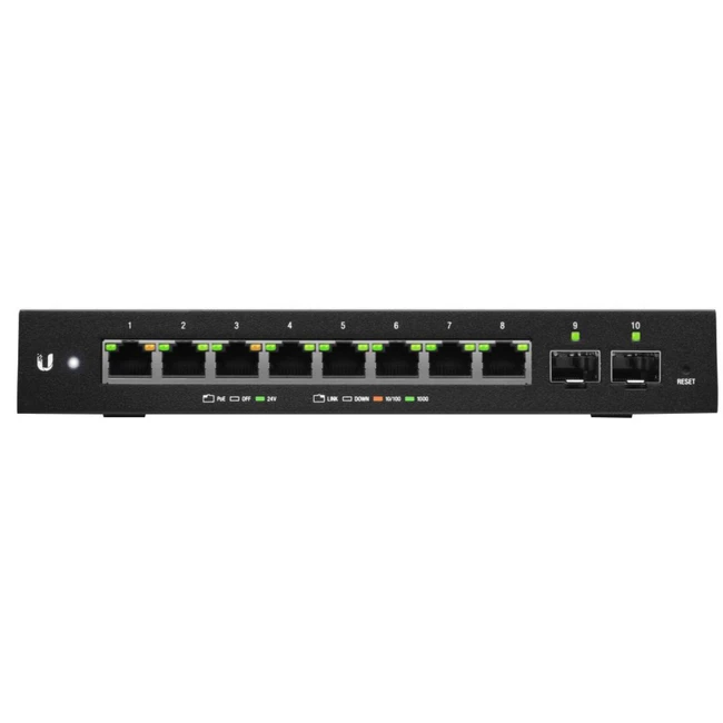 Коммутатор Ubiquiti ES-10X (1000 Base-TX (1000 мбит/с), 2 SFP порта)