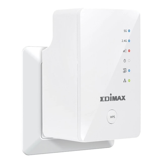 Усилитель сигнала Wi-Fi Edimax EW-7438AC (10/100/1000 Base-TX (1000 мбит/с), Wi-Fi 5 (802.11a/ b/ g/ n/ ac), со встроенной антенной)