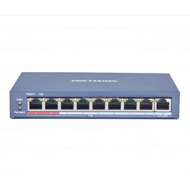 Коммутатор Hikvision DS-3E0109P-E(C) (100 Base-TX (100 мбит/с))