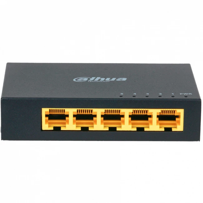 Коммутатор Dahua DH-PFS3005-5GT 1000 Base-TX (1000 мбит/с)