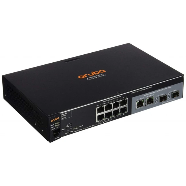 Коммутатор HPE 2530 8 J9780A#ABB (100 Base-TX (100 мбит/с), 2 SFP порта)