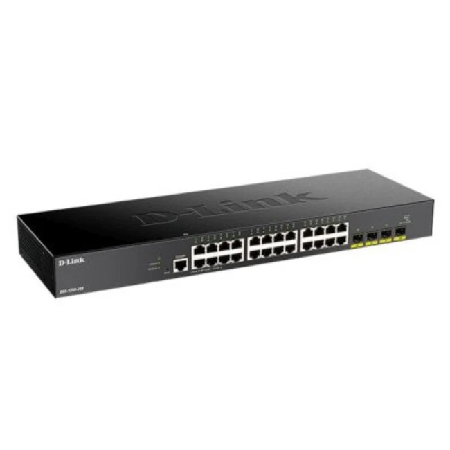 Коммутатор D-link DGS-1250-28X/A1A 1000 Base-TX (1000 мбит/с), 4 SFP порта