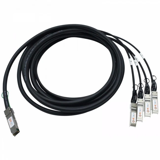 Аксессуар для сетевого оборудования Cisco QSFP to 4xSFP10G Passive Copper Splitter Cable 5m QSFP-4SFP10G-CU5M= (Кабель)