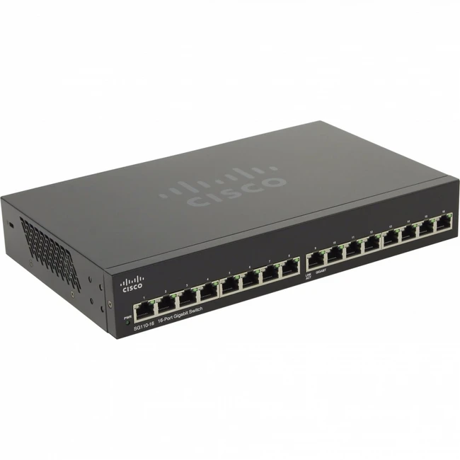 Коммутатор Cisco SG110-16 SG110-16-EU 1000 Base-TX (1000 мбит/с)