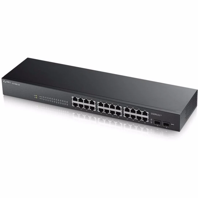 Коммутатор Zyxel GS1900-24 GS1900-24-EU0101F 1000 Base-TX (1000 мбит/с), 2 SFP порта