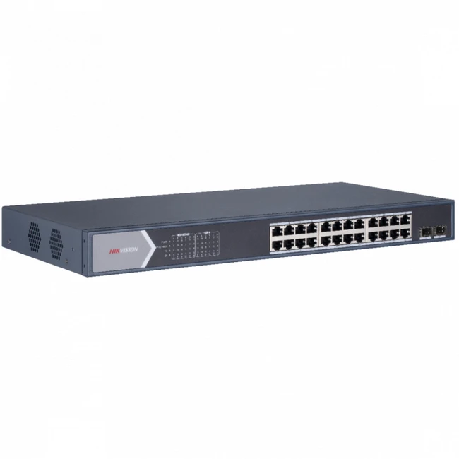 Коммутатор Hikvision DS-3E0526P-E/M 1000 Base-TX (1000 мбит/с), 2 SFP порта