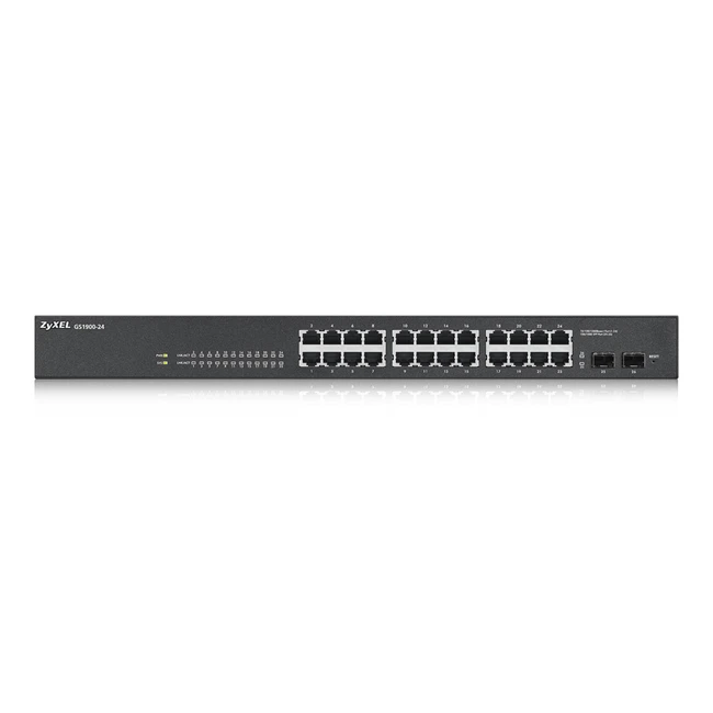 Коммутатор Zyxel GS1900-24-EU0102F 1000 Base-TX (1000 мбит/с), 2 SFP порта