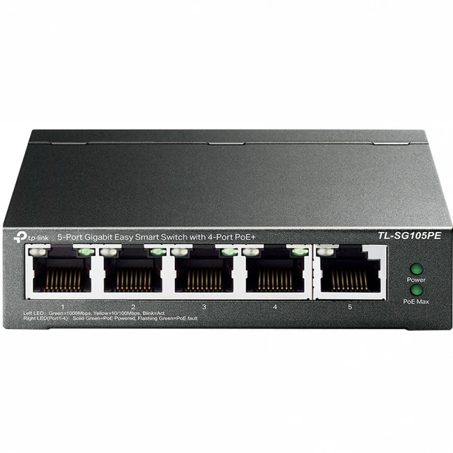 Коммутатор TP-Link TL-SG105PE 1000 Base-TX (1000 мбит/с)