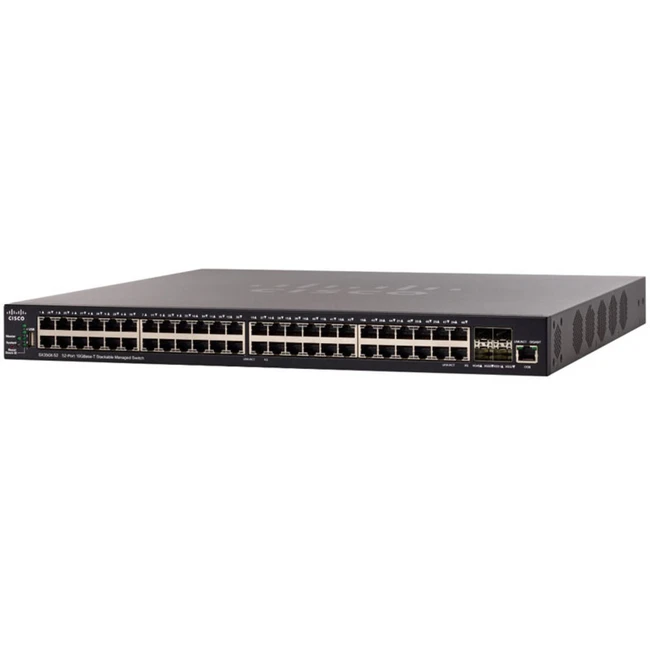Коммутатор Cisco SX350X-52-K9-EU 10 GBase-T (10000 мбит/с), 4 SFP порта