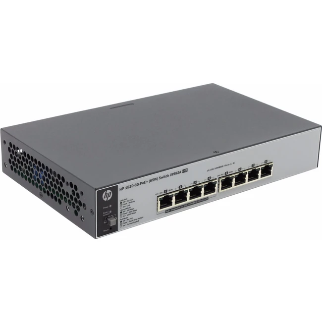 Коммутатор HPE 1820-8G-PoE+ (65W) Switch J9982A (1000 Base-TX (1000 мбит/с))