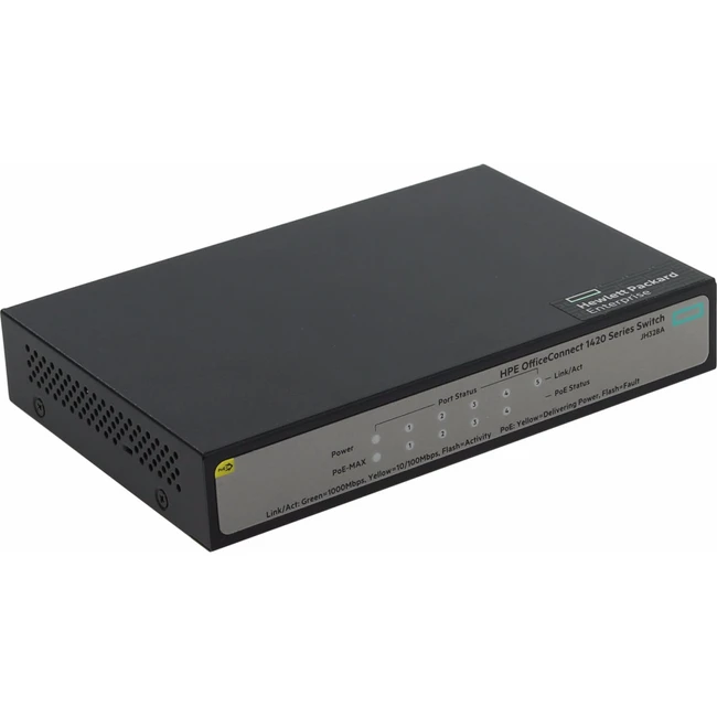 Коммутатор HPE 1420 5G PoE+ (32W) Switch JH328A (1000 Base-TX (1000 мбит/с))