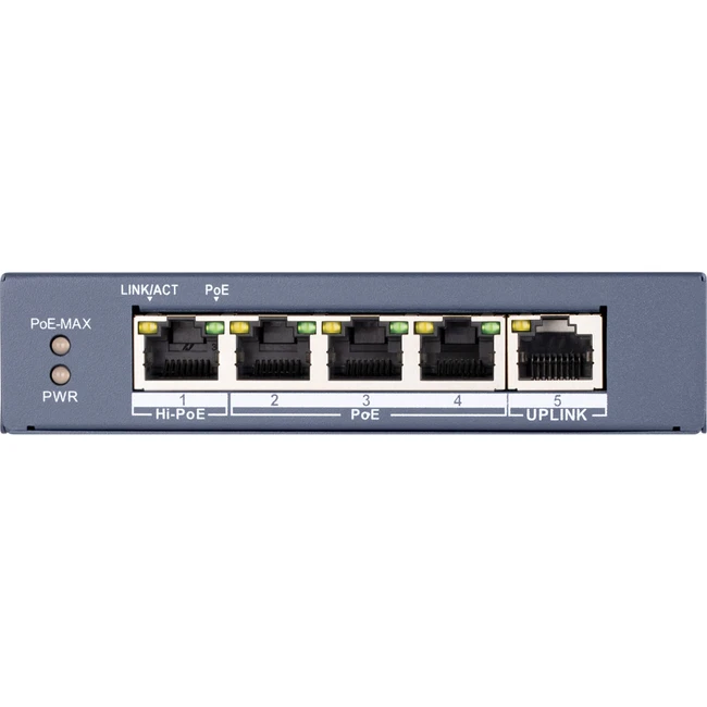 Коммутатор Hikvision DS-3E0505HP-E 1000 Base-TX (1000 мбит/с)