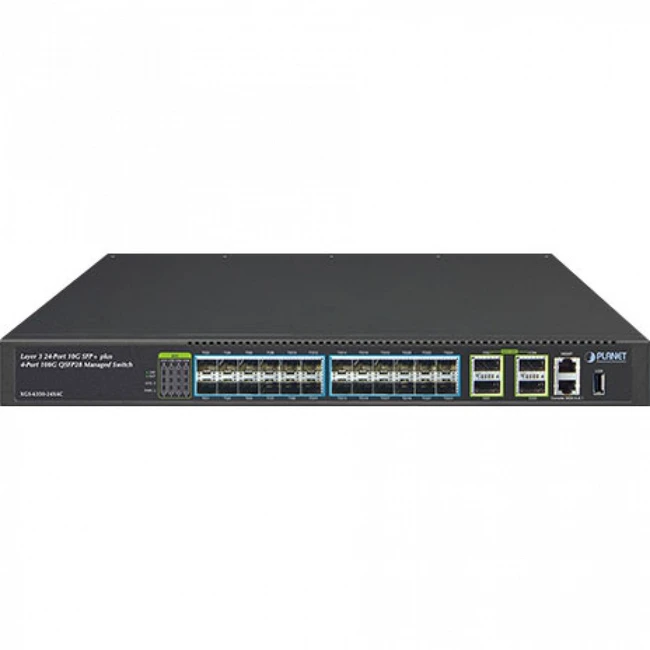 Коммутатор Planet XGS-6350-24X4C (24 SFP порта)