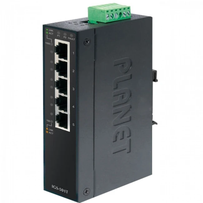 Коммутатор Planet IGS-501T 1000 Base-TX (1000 мбит/с)
