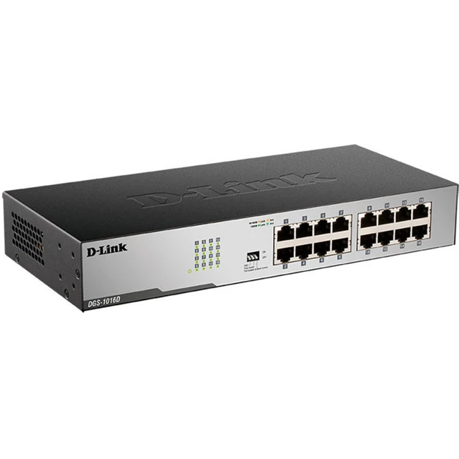Коммутатор D-link DGS-1016D/I1A 1000 Base-TX (1000 мбит/с)