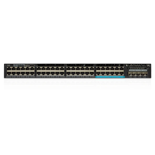 Коммутатор Cisco Catalyst 3650 WS-C3650-48TS-S (1000 Base-TX (1000 мбит/с), 4 SFP порта)