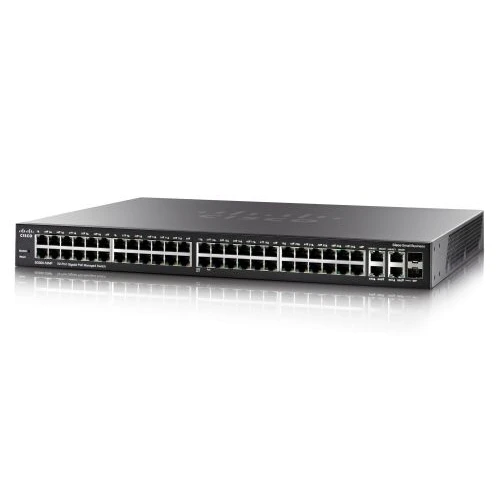 Коммутатор Cisco Small Business SF300-48PP SF300-48PP-K9-EU 100 Base-TX (100 мбит/с), 2 SFP порта