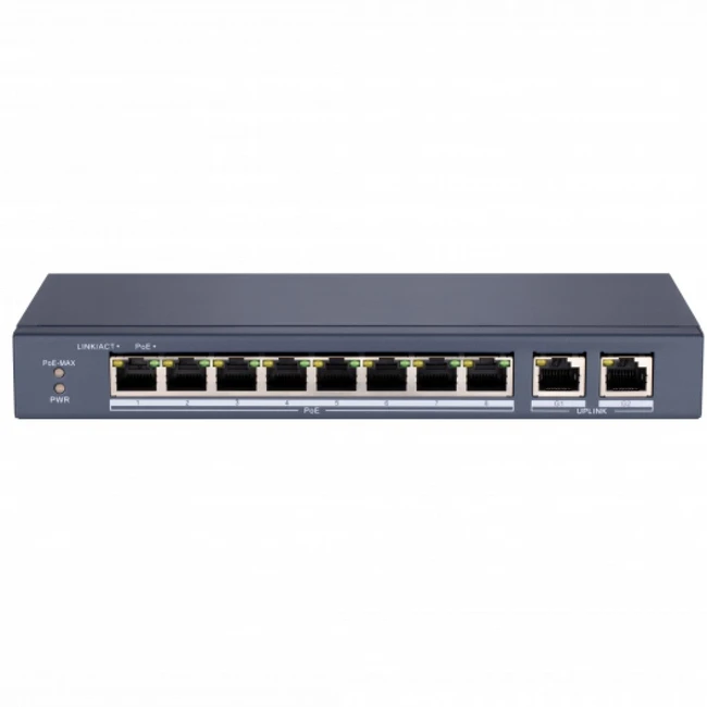 Коммутатор Hikvision DS-S1008P (100 Base-TX (100 мбит/с))