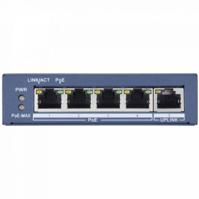 Коммутатор Hikvision DS-3E0505P-E (1000 Base-TX (1000 мбит/с))