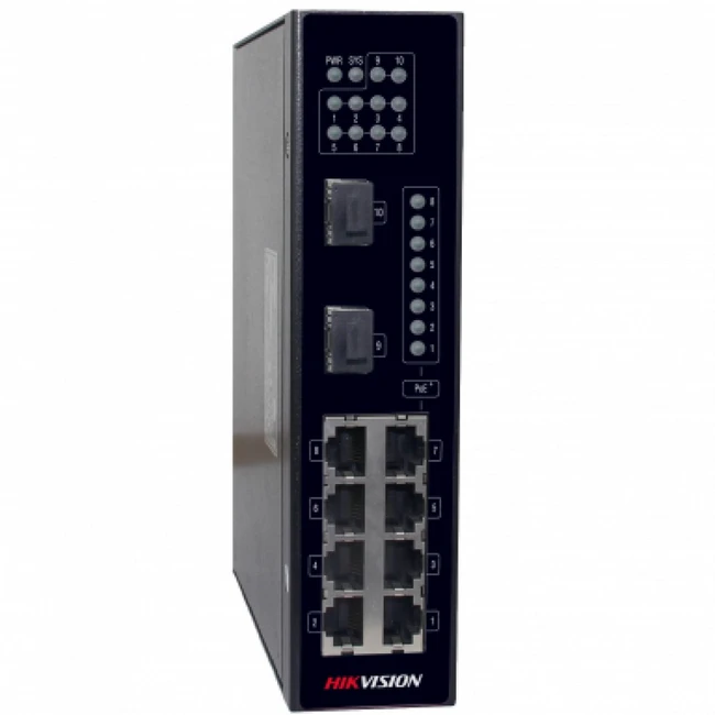 Коммутатор Hikvision DS-3T0310P (100 Base-TX (100 мбит/с), 2 SFP порта)