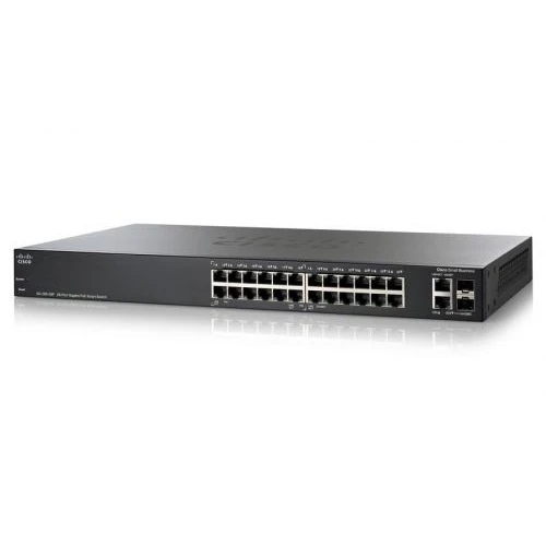 Коммутатор Cisco Small Business SG200-26P SLM2024PT-EU 1000 Base-TX (1000 мбит/с), 2 SFP порта
