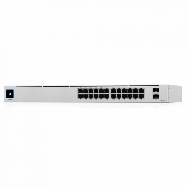 Коммутатор Ubiquiti USW-24-POE USW-24-POE-EU (1000 Base-TX (1000 мбит/с), 2 SFP порта)