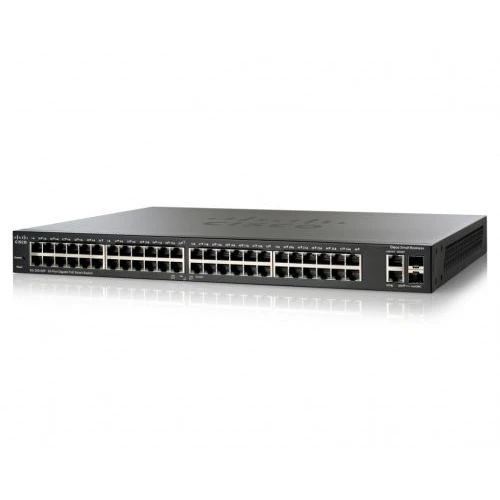 Коммутатор Cisco Small Business SG200-50P SLM2048PT-EU 1000 Base-TX (1000 мбит/с), 2 SFP порта