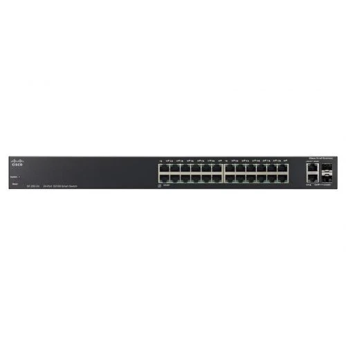 Коммутатор Cisco Small Business SF200-24 SLM224GT-EU (100 Base-TX (100 мбит/с), 2 SFP порта)