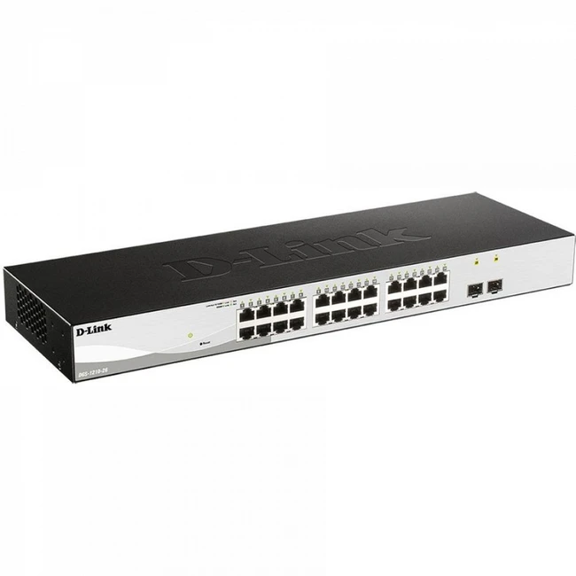 Коммутатор D-link DGS-1210-26/CLI/F1B (1000 Base-TX (1000 мбит/с), 2 SFP порта)