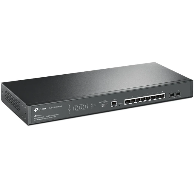 Коммутатор TP-Link TL-SG3210XHP-M2 2.5 GBase-T (2500 мбит/с), 2 SFP порта