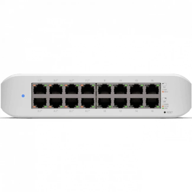 Коммутатор Ubiquiti USW-Lite-16-POE USW-Lite-16-POE-EU (1000 Base-TX (1000 мбит/с))