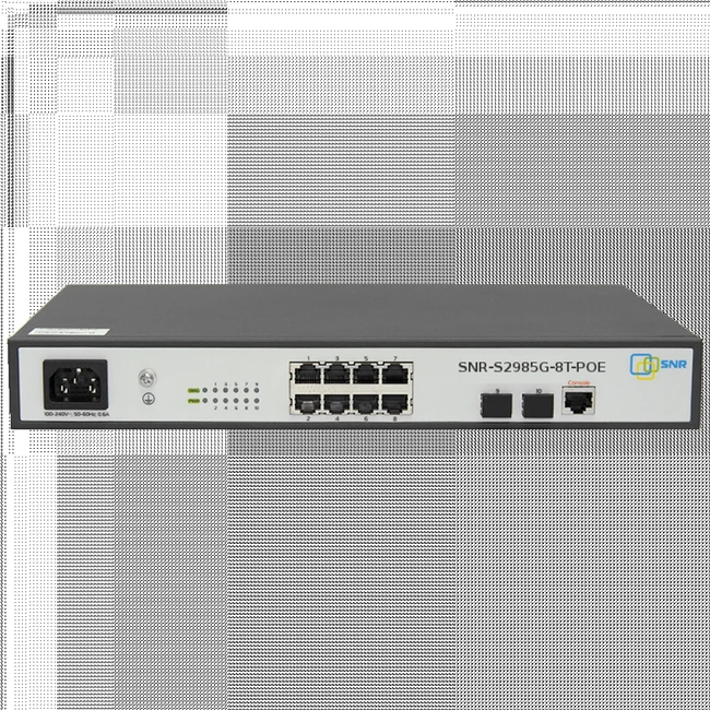 Коммутатор SNR SNR-S2985G SNR-S2985G-8T-POE (1000 Base-T (1000 мбит/с), 2 SFP порта)