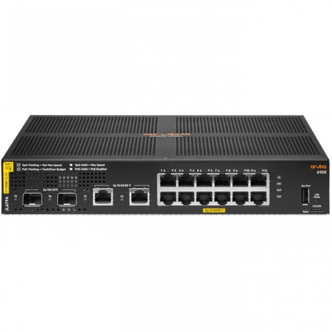 Коммутатор Aruba 6100 JL679A (1000 Base-TX (1000 мбит/с), 4 SFP порта)