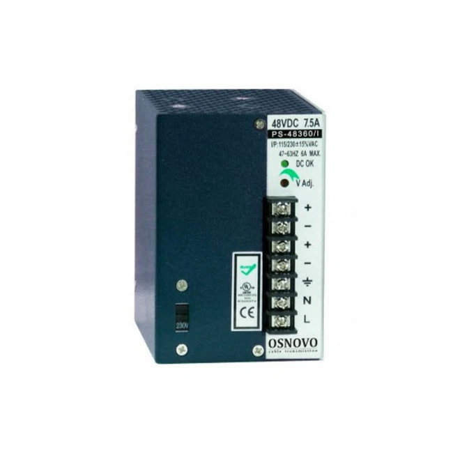 Аксессуар для сетевого оборудования OSNOVO PS-48360/I (Блок питания)