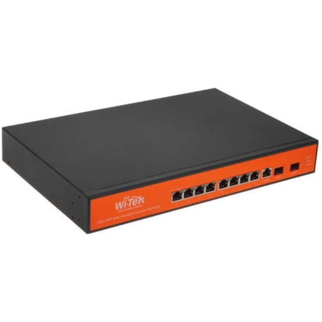 Коммутатор Wi-Tek WI-PMS310GF-UPS5 (1000 Base-TX (1000 мбит/с), 2 SFP порта)