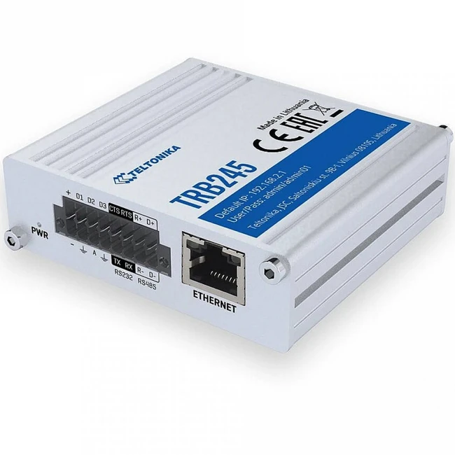 Маршрутизатор TELTONIKA TRB245 LTE шлюз промышленный TRB245000000 (10/100 Base-TX (100 мбит/с))