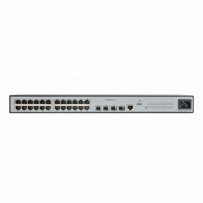 Коммутатор SNR Управляемый гигабитный POE SNR-S2982G-24T-POE-E (1000 Base-TX (1000 мбит/с), 4 SFP порта)