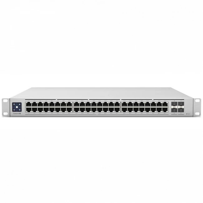 Коммутатор Ubiquiti USW-Enterprise-48-PoE-EU 2.5 GBase-T (2500 мбит/с), 4 SFP порта