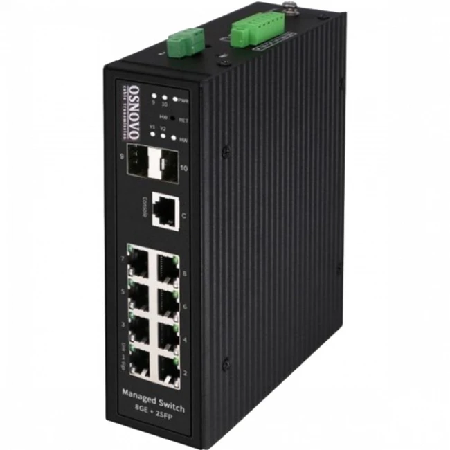 Коммутатор OSNOVO Коммутатор SW-80802/I(PORT 90W, 300W) (1000 Base-TX (1000 мбит/с))