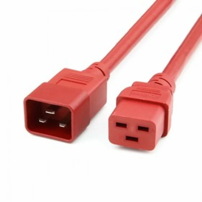 Кабель питания Cablexpert ПВС-АПC19C20 3*1,5 красный 1,8 м