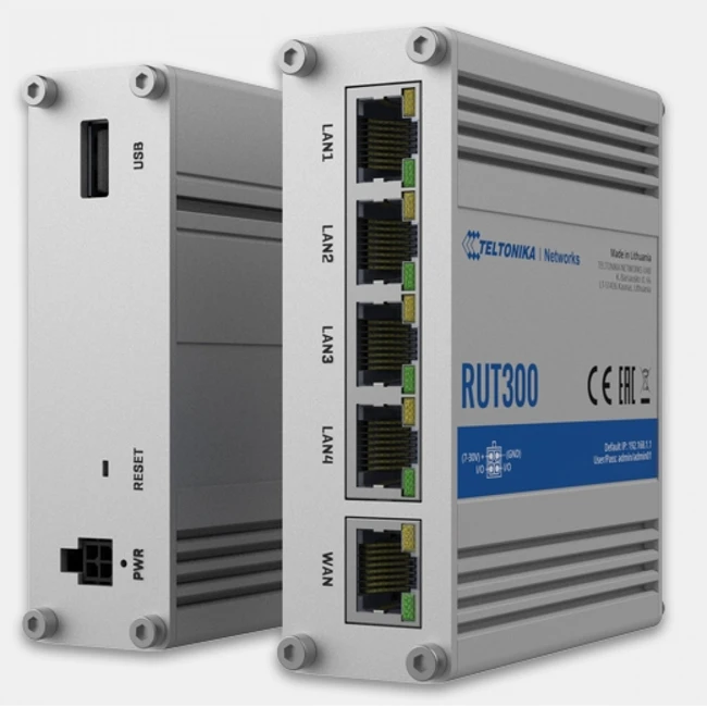 Маршрутизатор TELTONIKA RUT300 (10/100 Base-TX (100 мбит/с))