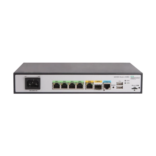 Маршрутизатор HPE MSR954 JH296A 10/100/1000 Base-TX (1000 мбит/с)