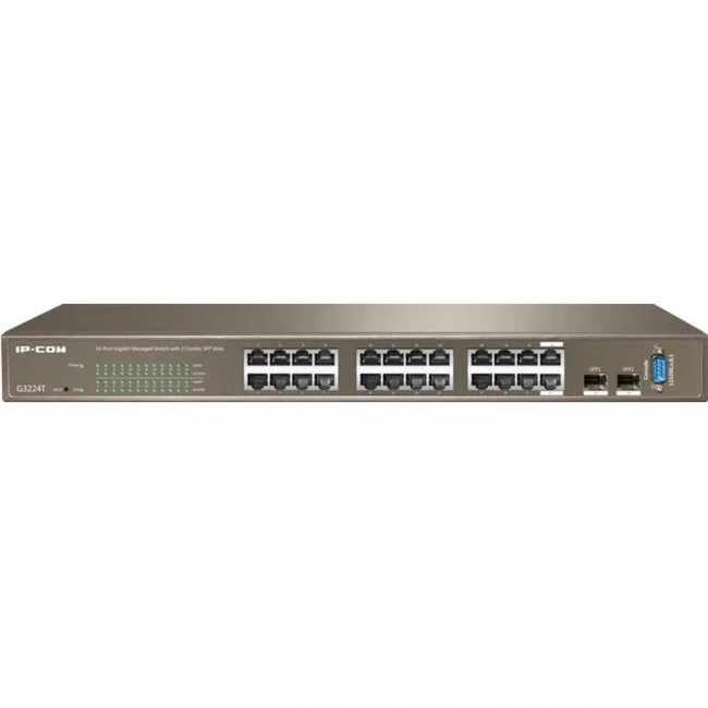 Коммутатор IP-COM G3224T (1000 Base-TX (1000 мбит/с), 2 SFP порта)