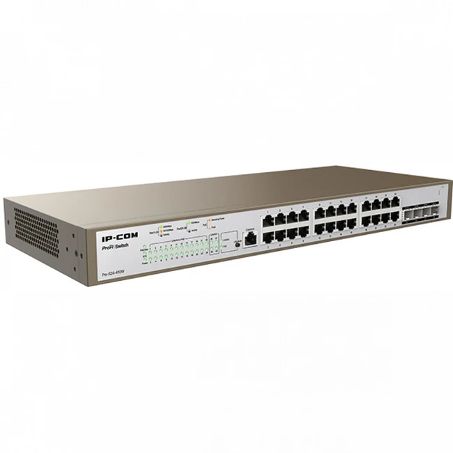 Коммутатор IP-COM PRO-S24-410W (1000 Base-TX (1000 мбит/с), 4 SFP порта)