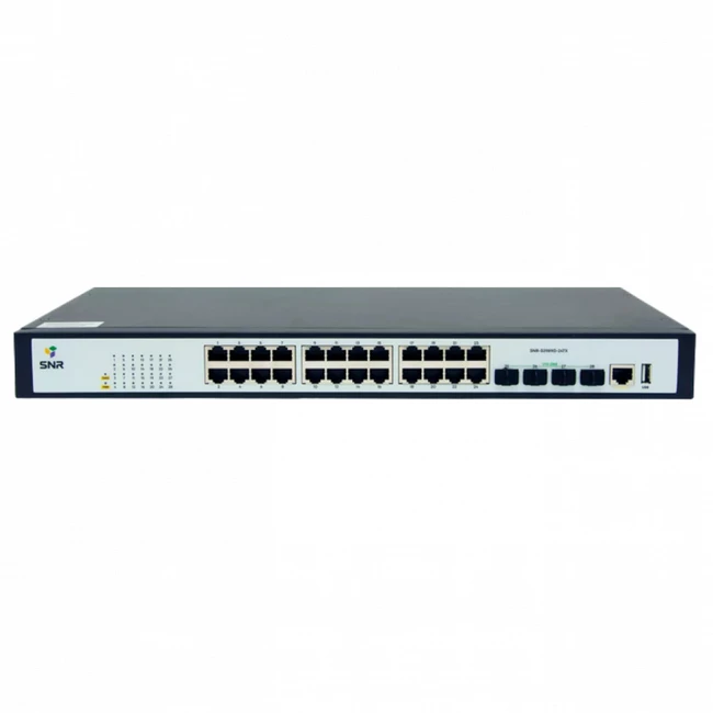 Коммутатор SNR SNR-S2989G-24TX (1000 Base-T (1000 мбит/с), 4 SFP порта)