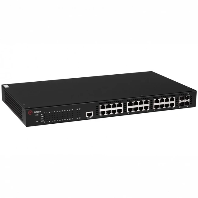 Коммутатор QTECH QSW-3310-28TX-AC (1000 Base-TX (1000 мбит/с), 4 SFP порта)