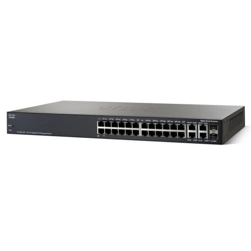 Коммутатор Cisco Small Business SG300-28PP SG300-28PP-K9-EU 1000 Base-TX (1000 мбит/с), 2 SFP порта