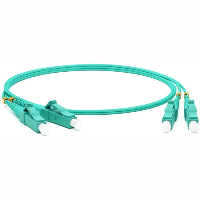 Оптический патч-корд Hyperline FC-D2-503-LC/PR-LC/PR-H-10M-LSZH-AQ