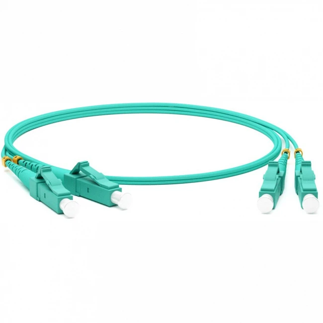 Оптический патч-корд Hyperline FC-D2-503-LC/PR-LC/PR-H-15M-LSZH-AQ