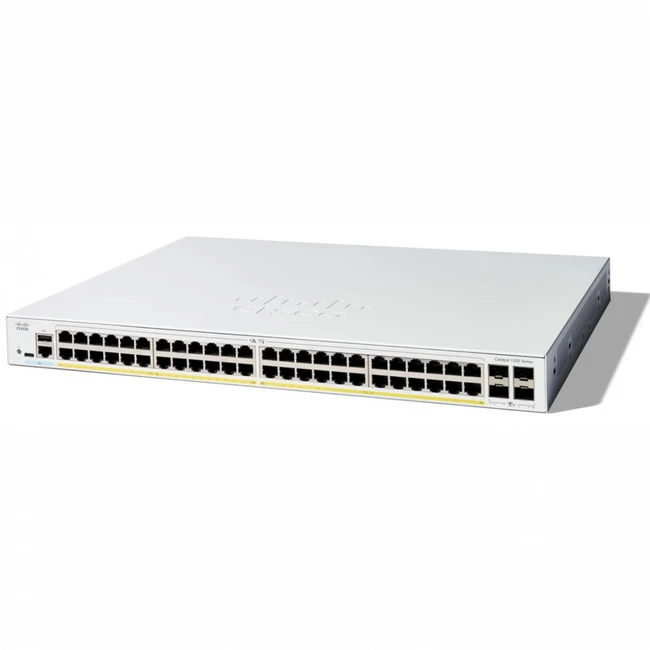 Коммутатор Cisco C1200-48P-4X 1000 Base-T (1000 мбит/с), 4 SFP порта